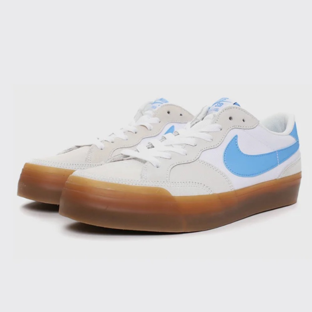 NIKE | NWT Women’s SB Zoom Pogo Plus Blue Cream Suede and Canvas Sneakers | 7
